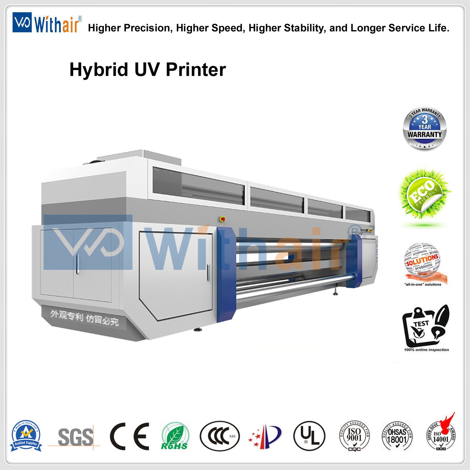 Low Price Hybrid UV Flatbed and Roll to Roll Printer with Epson Dx5 Head