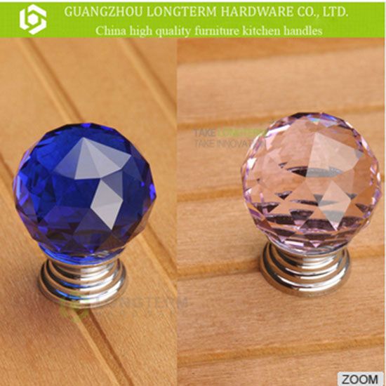 Different Color Brilliant Crystal Bedroom Cabinet Knobs