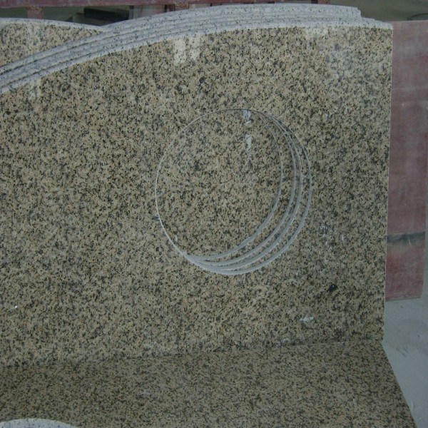 Crystal Yellow Granite Countertop Prefab Countertop