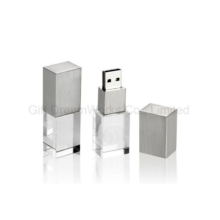 Crystal USB Flash Drive with LED Light