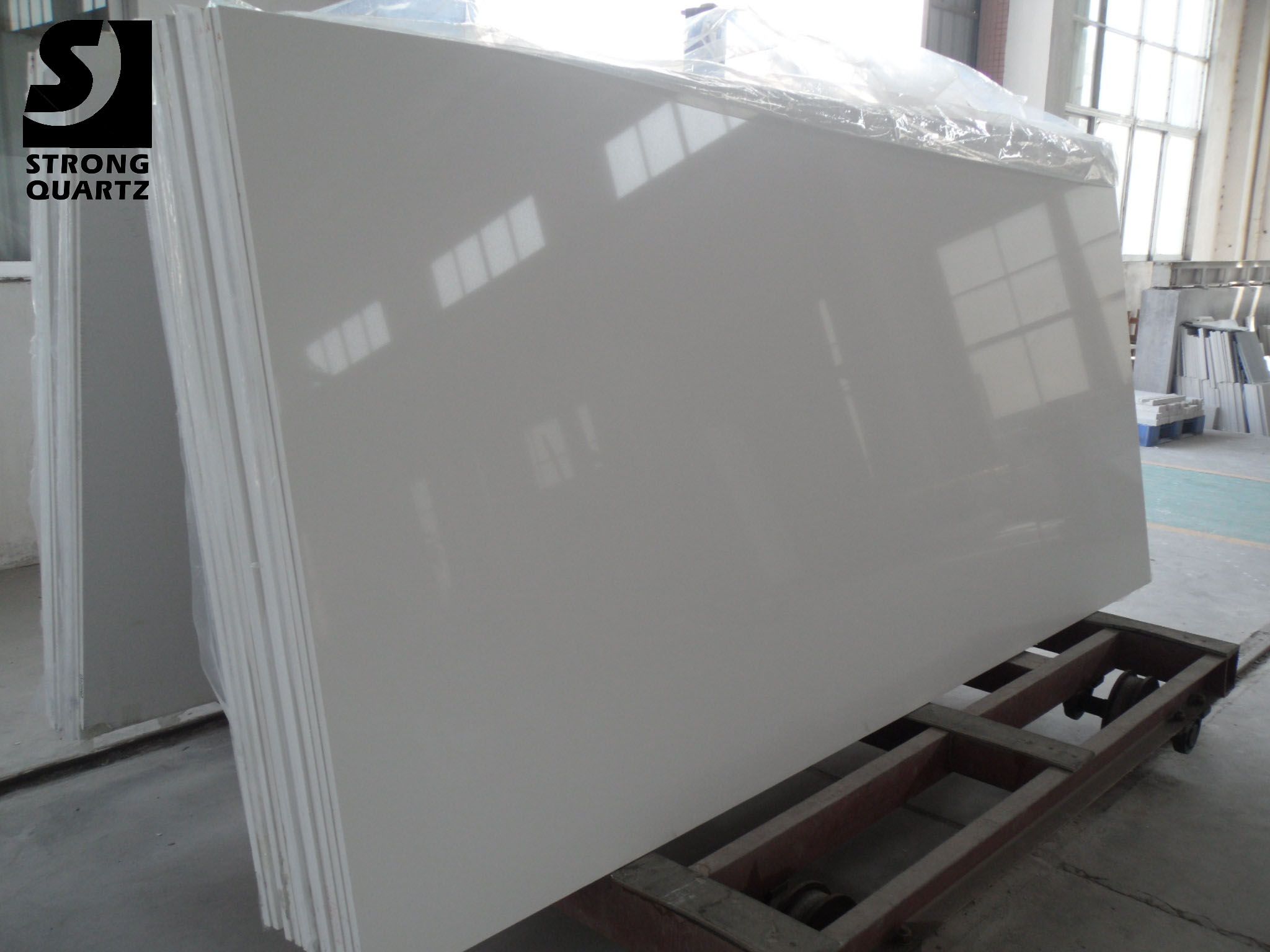 Composite Engineered Stone Artificial Pure White Quartz