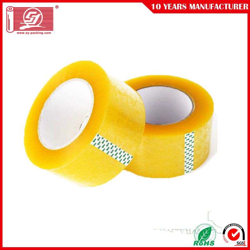 Strong Adhesive Waterproof Yellowish BOPP Packing Tape Acrylic Yellow BOPP Tape