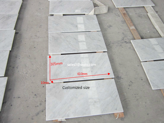 Natural Italian Carrara White Marble Stone Tiles for Wall Decoration