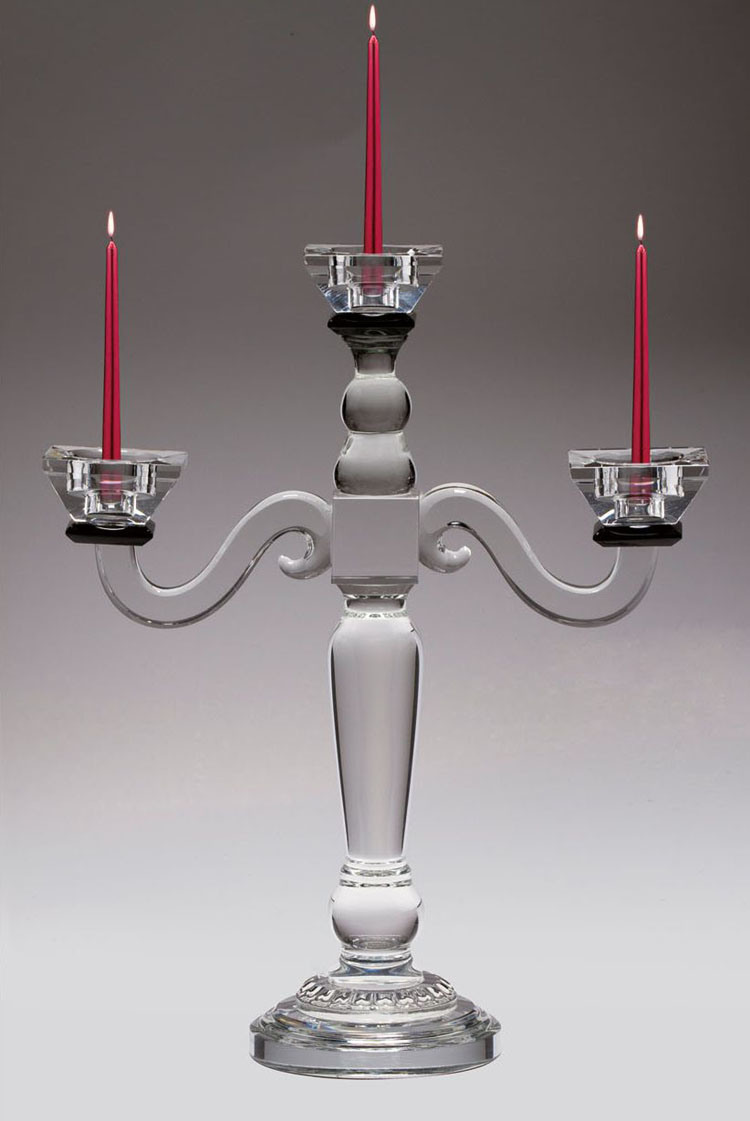 Crsytal Glass Candleholder for Hotel Dining Table