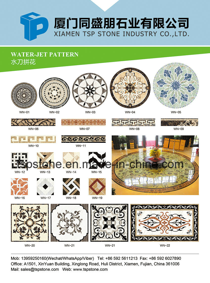 Marble Water Jet /Medallion/Marble Waterjet/Marble Pattern for Commercial and Residential