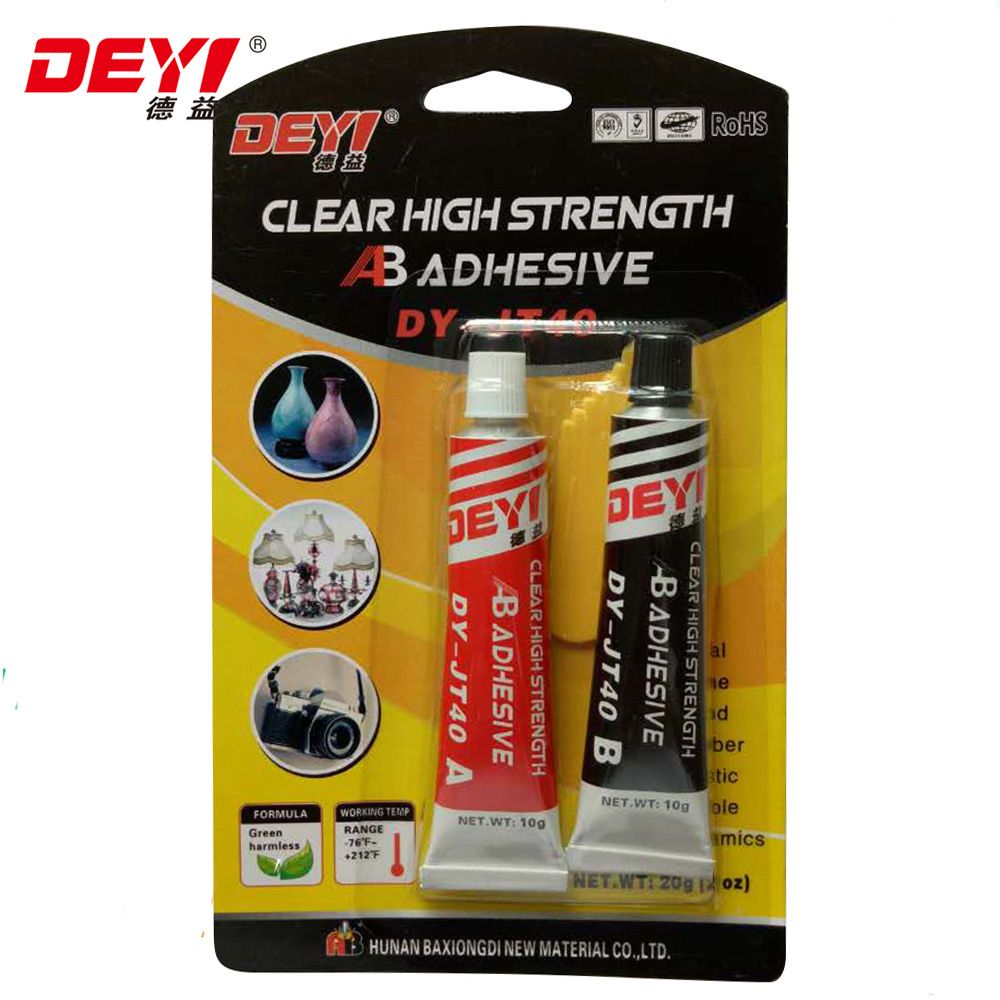 Dy-Jt40 Transparent Modified-Acrylic Ab Adhesive Glue