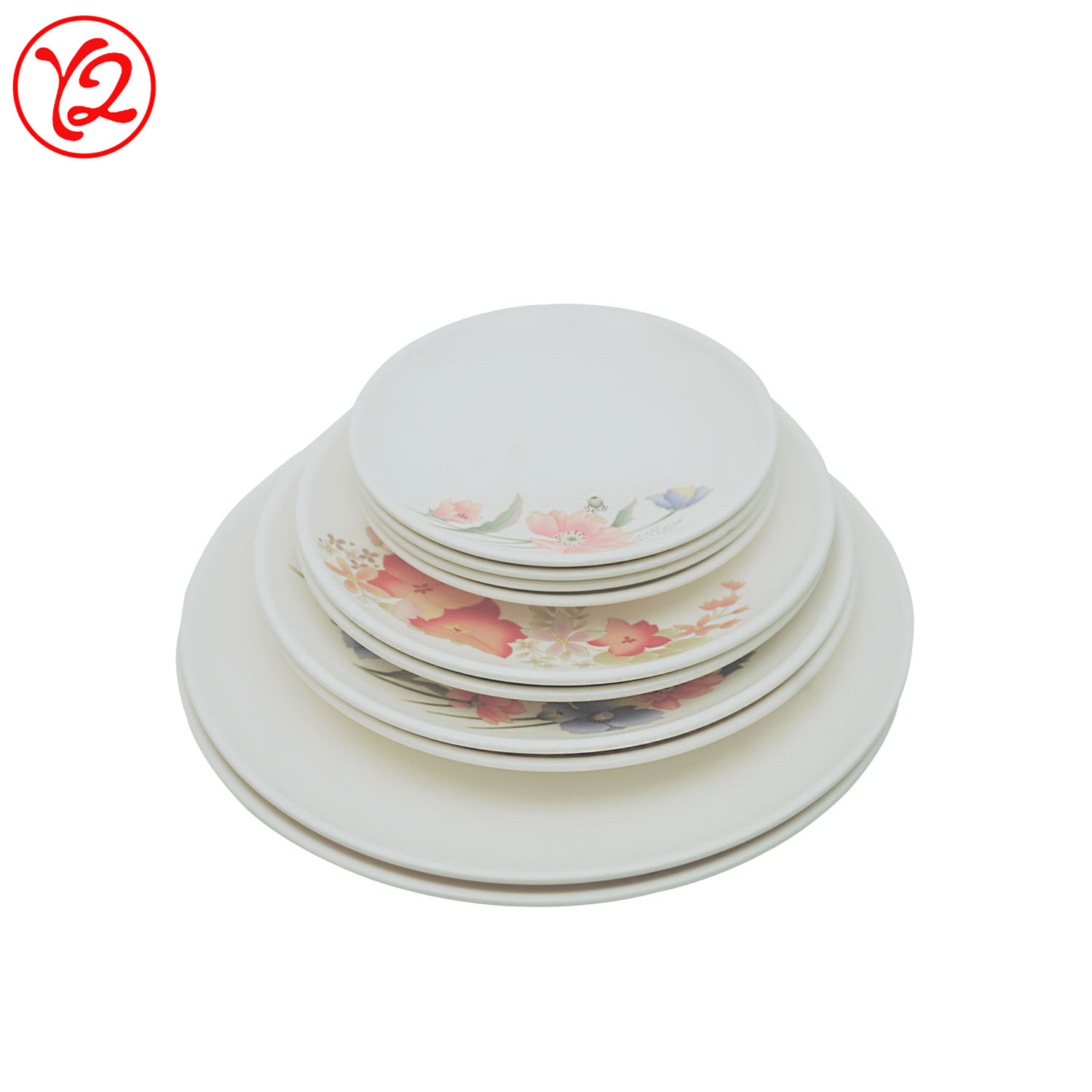 Melamine Tableware with Flower Design