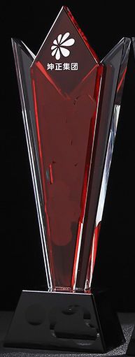 Red Crystal Trophy Black Base