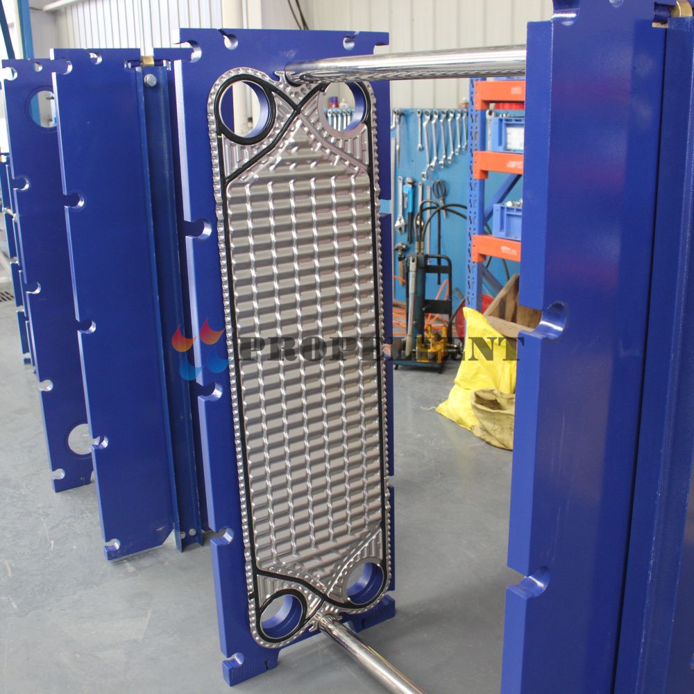 Stainless Steel Wide Runner Free Flow Plate Heat Exchanger