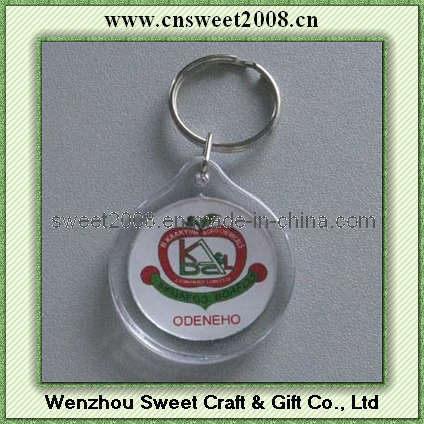 Custom Round Plastic Key Chain (KYC23060)