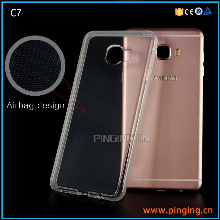 2mm Crystal Clear TPU Phone Case for Samsung Galaxy C5/C7/C9