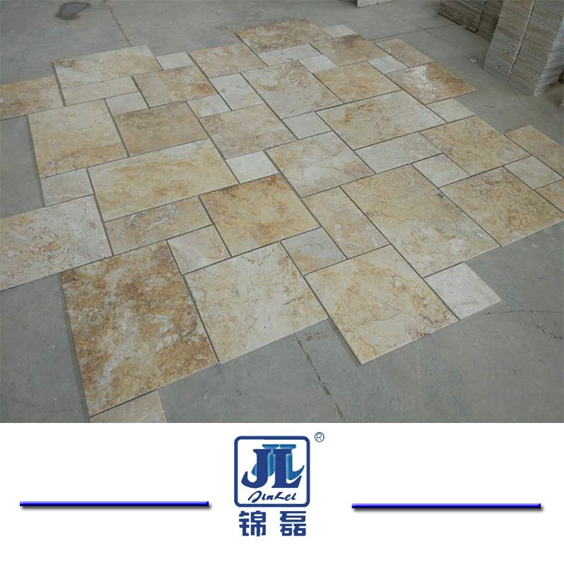 Natural Honed French Cut Beige Travertine for Kitchen/Bathroom/Livingroom/Swimming Pool/ Floor Tile/Mosaic Tile/Fireplace Slab Tile