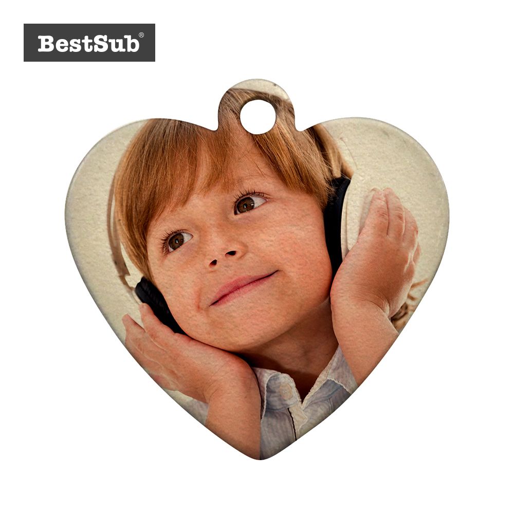 DIY Sublimation Dog Tag (Heart) Dm16