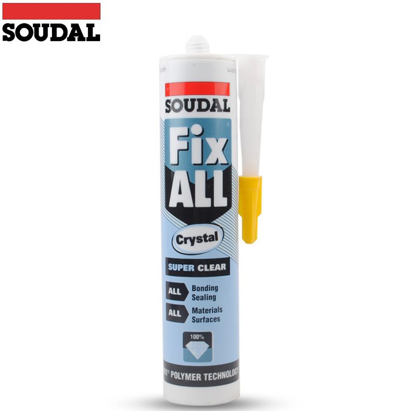 Soudal Crystal Silicone Sealant for Material Surfaces