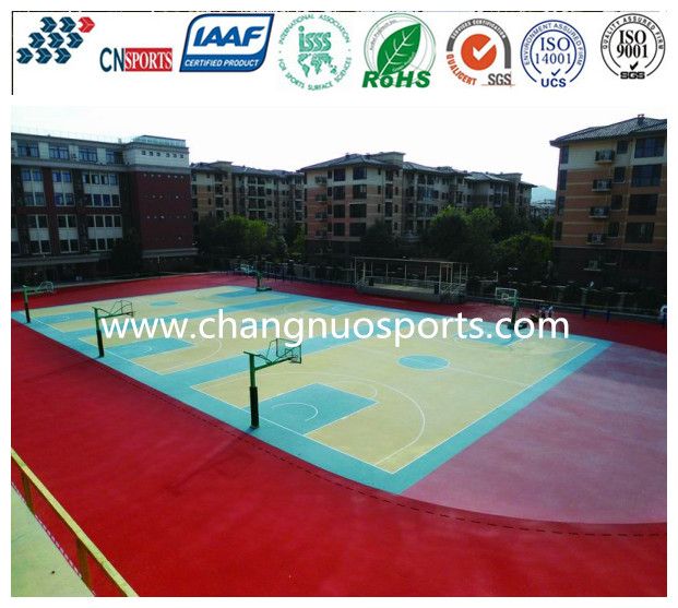 High Performance and Good Elastic Silicon PU Basketball Court