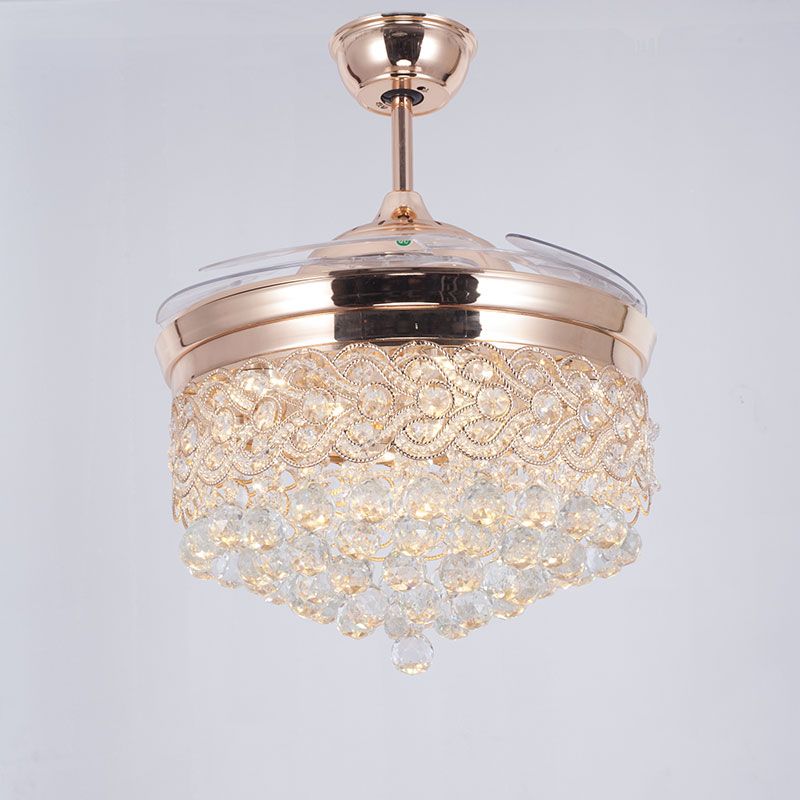 Luxury Crystal Series Decorative Ceiling Fan with Lighting