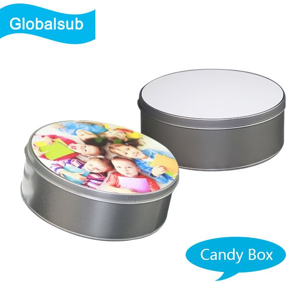 Tinplate Candy Container Box with Sublimation Blank