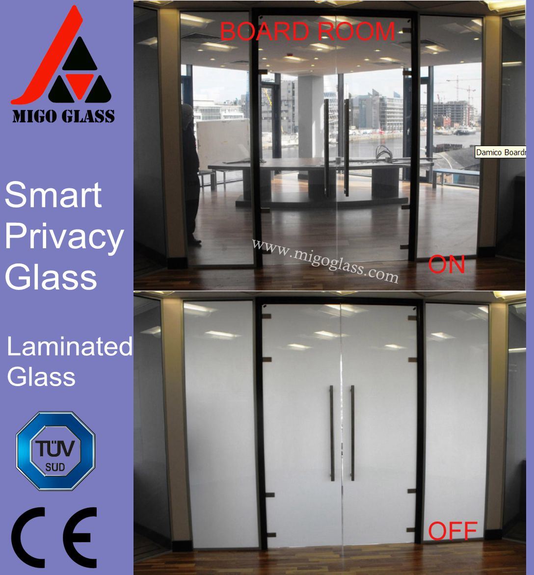 Electronic Power Control Pdlc Switchable Smart Glass