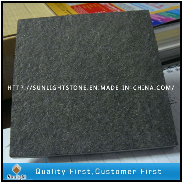 Flamed Natural China Hebei Black Granite Stone Flooring/Floor Tiles