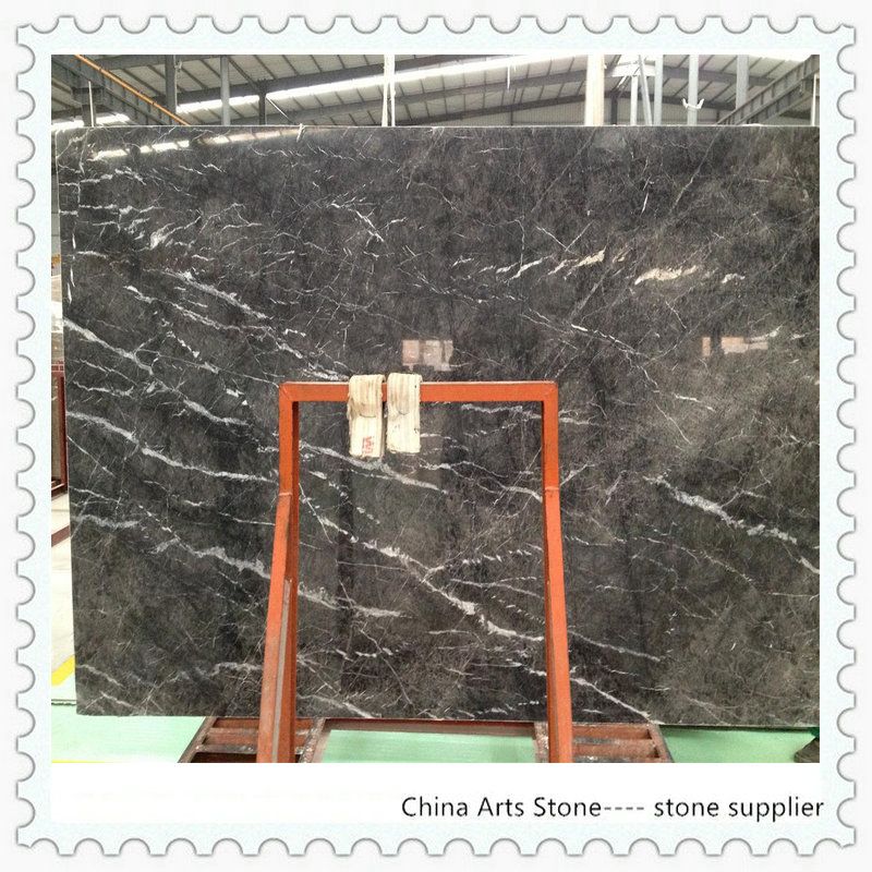 China/ Italy Black Marble Slab for Tile and Column