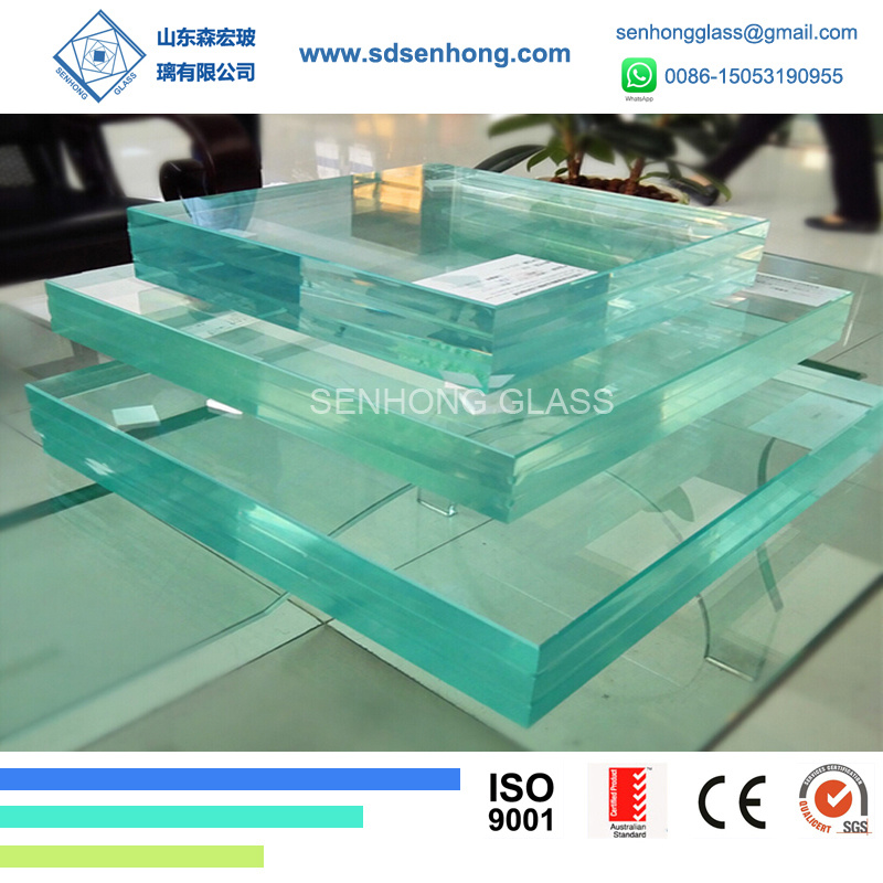 Interior Building Sgp Interlayer Bulletproof Film Laminated Glass