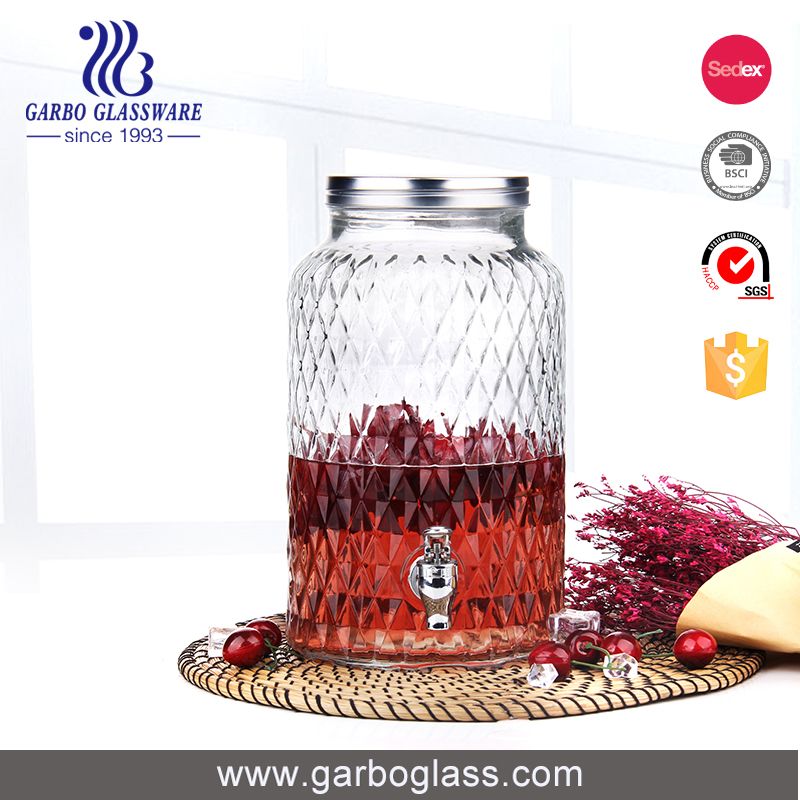 4500ml Glass Beverage Dispenser with Different Designs