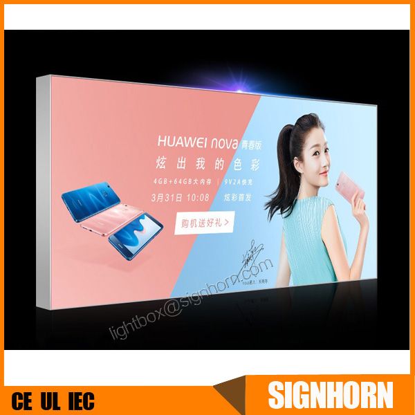 Cheapest Frameless Indoor Advertising Sign