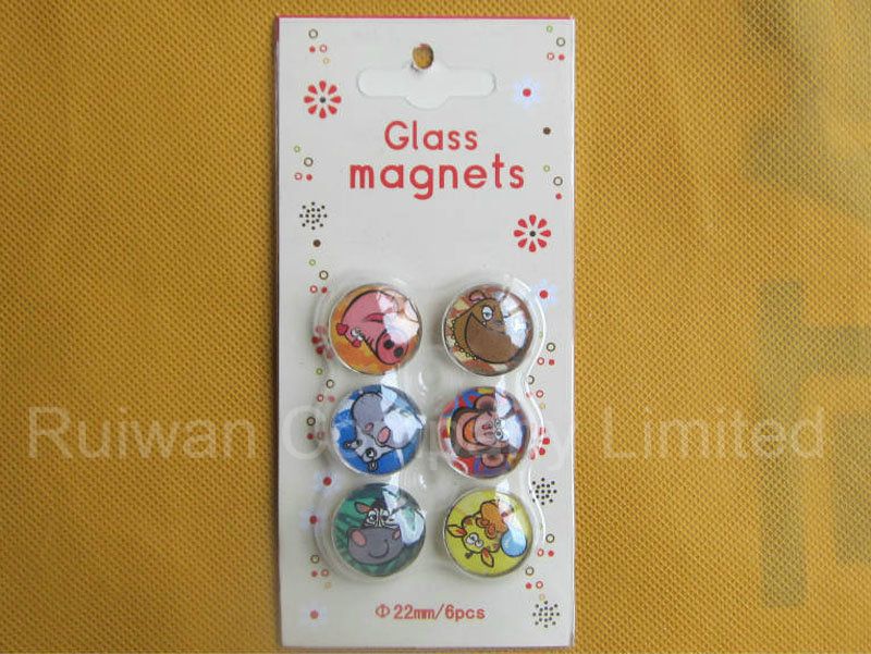 22mm Glass Fridge Magnet for Promotional Gift