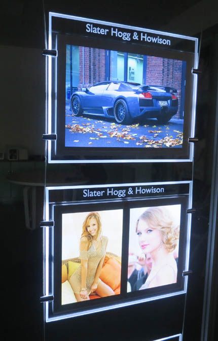 LED Slim Crystal Magnetic Panel Light Box for Hanging Advertising Displays