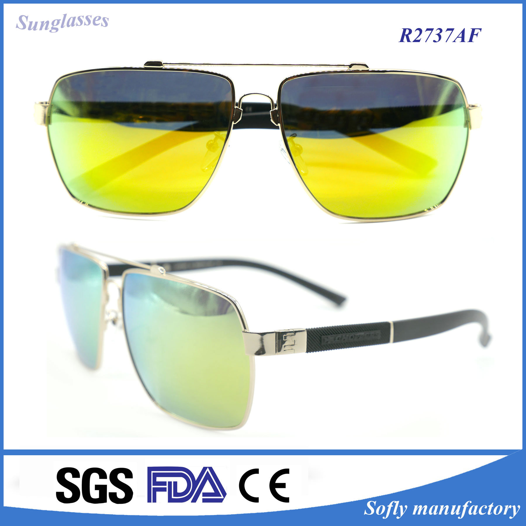 Top Quality Best Selling Man Fashion Polarized Metal Eyewear