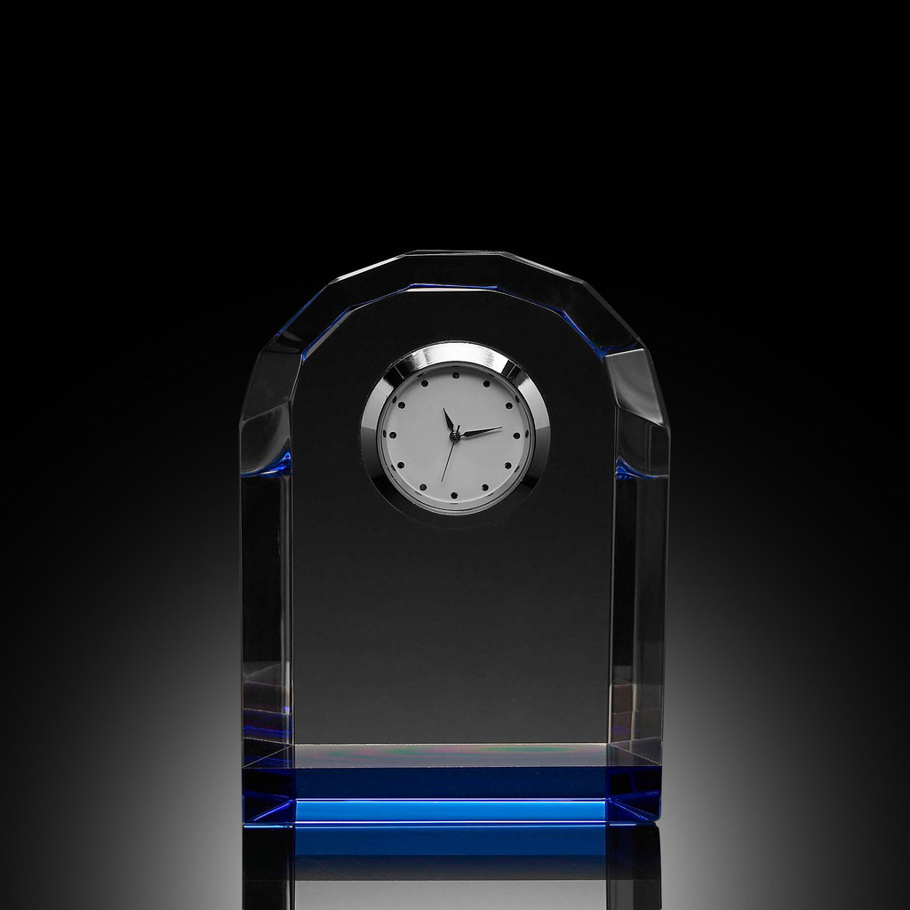 Blue Tekno Crystal Clock (#5012)