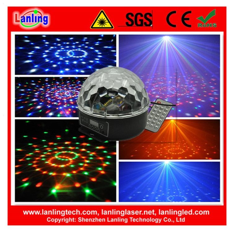 Remote Control DMX 6W Rgbywv Rotation Crystal Ball Party Light