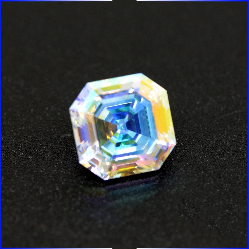 Rainbow Ab Coated Color Trillion Marquise Cut CZ Asscher Cut Cubic Zirconia Loose Stone