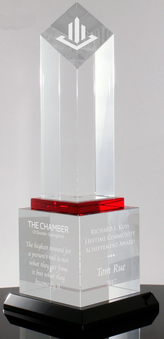 Diamond Tower Crystal Trophy