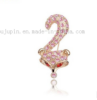 Custom Fashion Classical Costume Jewelry Crystal Pin Brooch