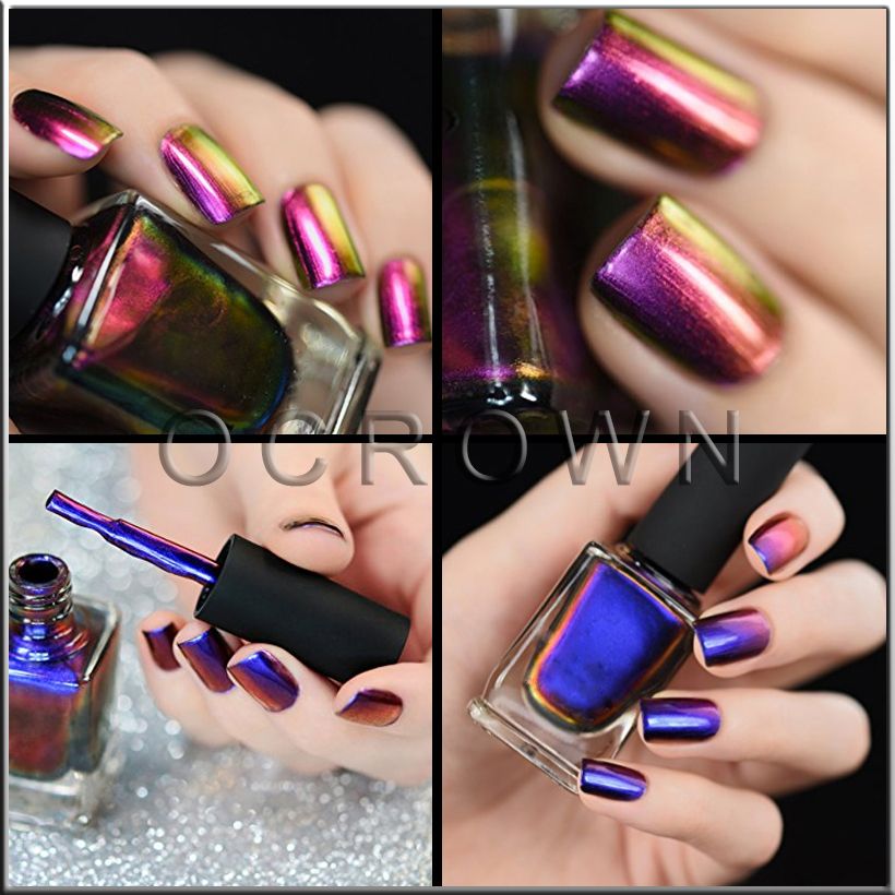 Magic Colour Changing Nail Gel Polish Glitter Chameleon Pigment