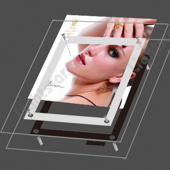 LED Backlit Crystal Advertising Light Box