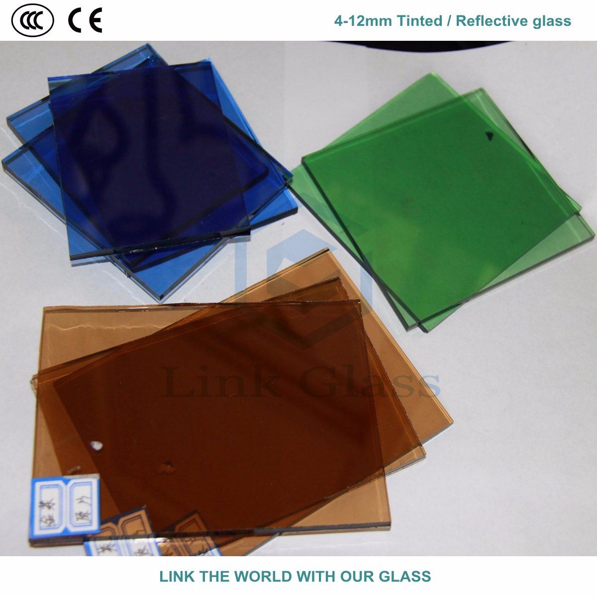 8mm Bronze Grey Green Blue Reflective Glass with Ce & ISO9001 for Glass Window