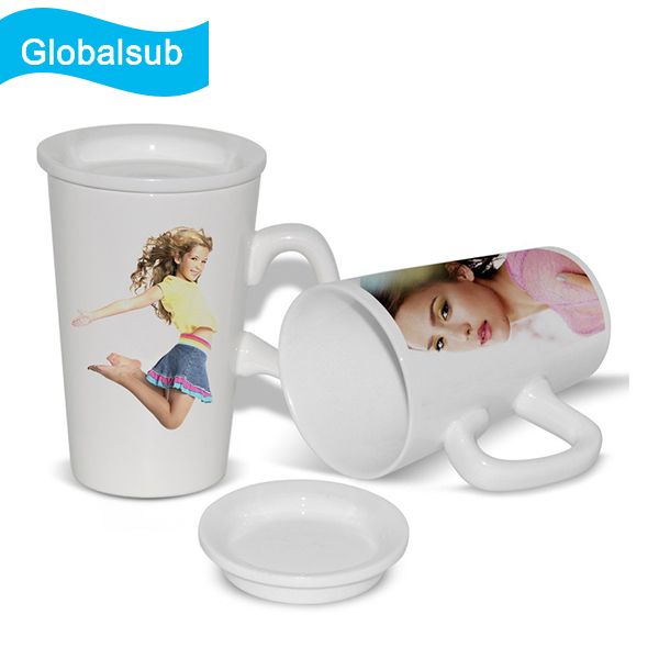 Hot Sale Sublimated Blank Coffee Mugs with Relevant Ceramic Cover