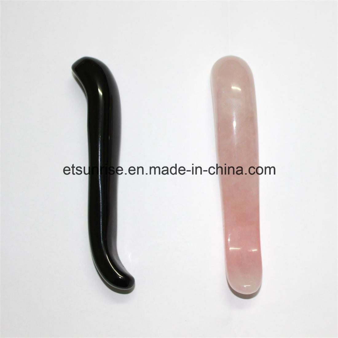 Fashion Gemstone Crystal Rose Quartz Massage Worry Stone