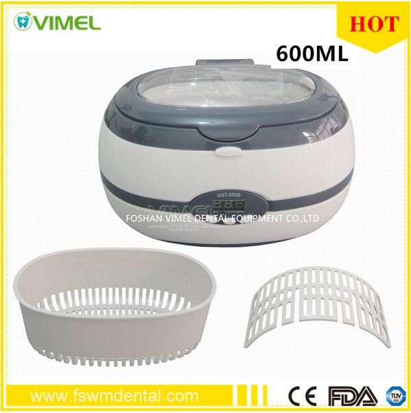 Dental Ultrasonic Cleaner Vgt-2000 with Digital Display 600ml