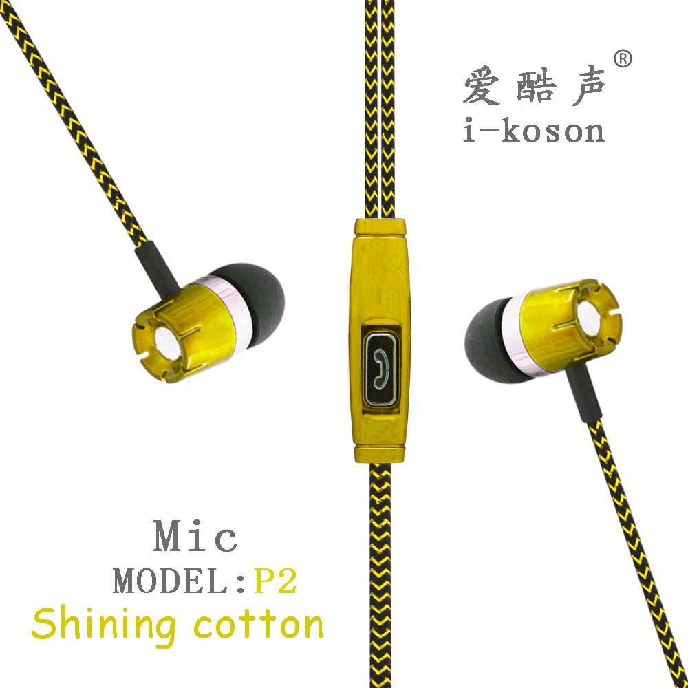 Design Hesdsfree OEM Logo in-Ear Microphone Earphone