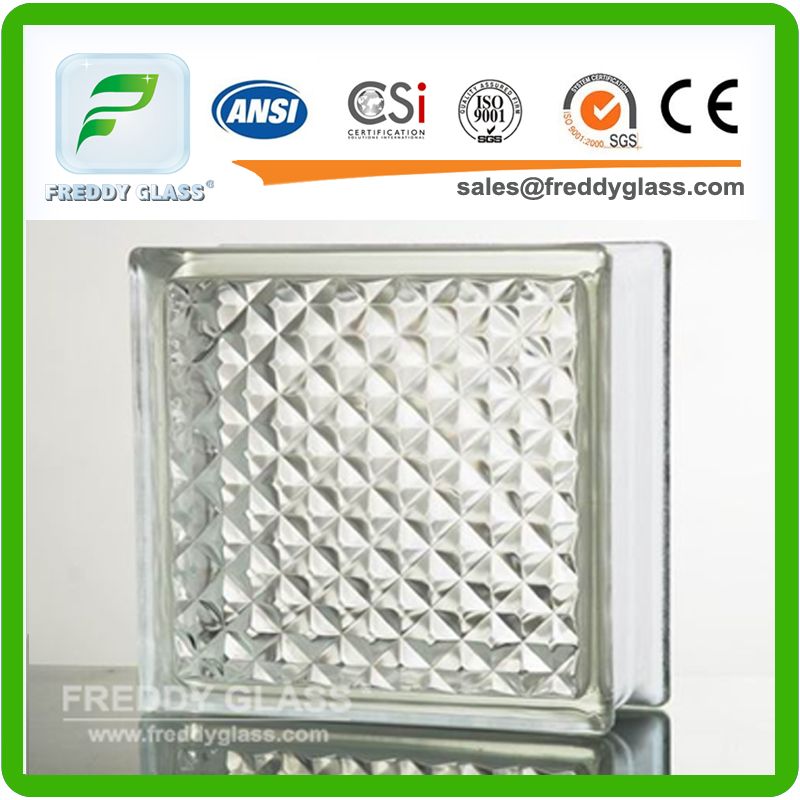 190*190*80mm Lattice Glass Block/Glass Brick