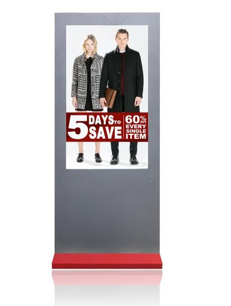 Outdoor 2000 Nits High Brightness Waterproof Floor Stand Digital Signage