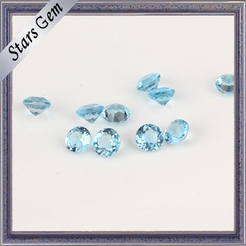 Top-Grade 95% Clear Swiss Blue Natural Topaz