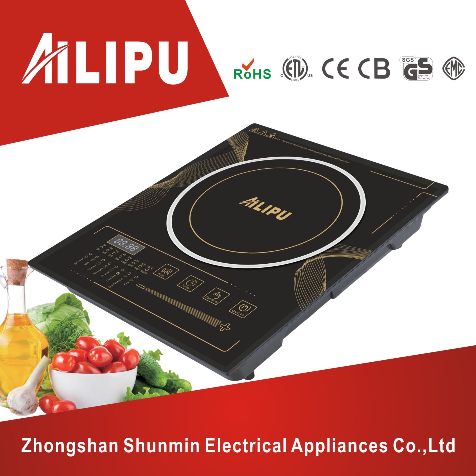 2017 Home Electrical cooker Products Sliding Touch Control Electric Hot Plates