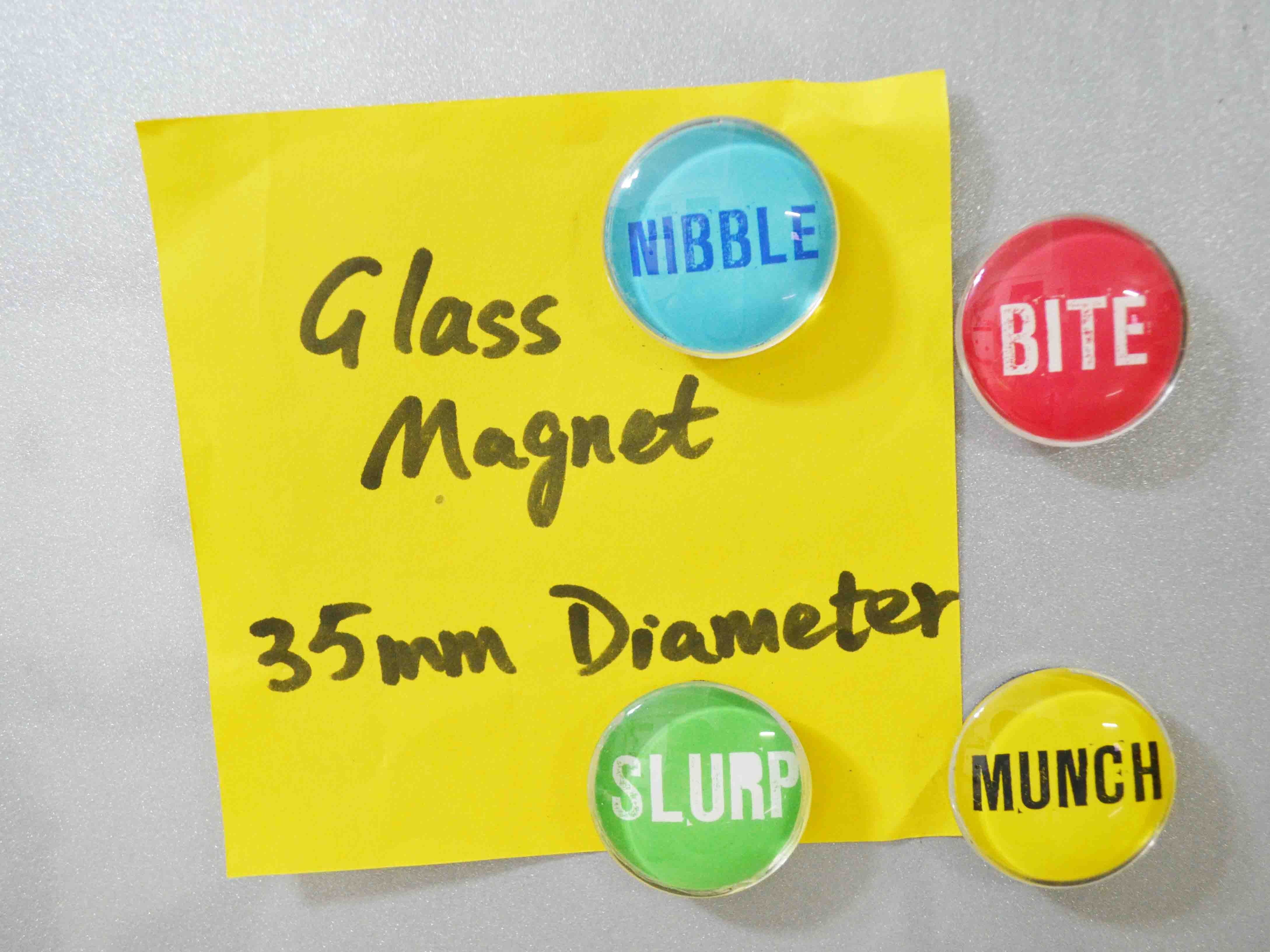 Diameter 35mm Glass Magnet