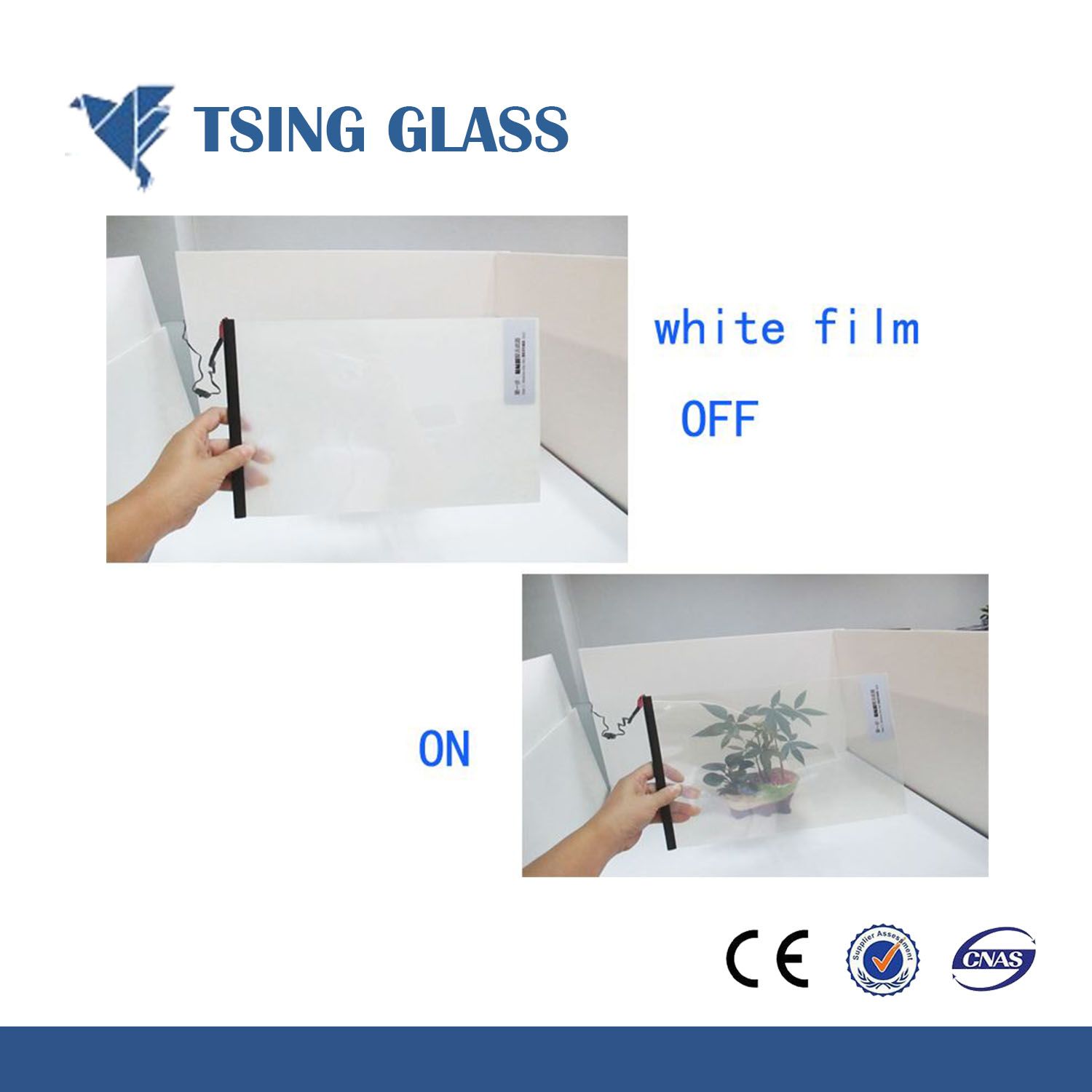 Gray Color Smart Dimming Glass Film