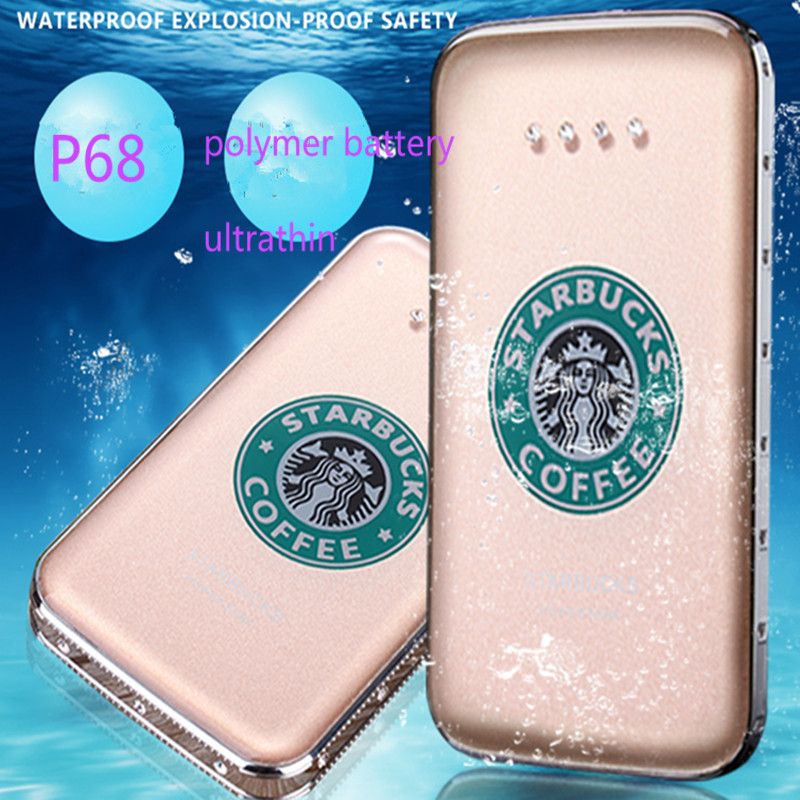 High-End Crystal Waterproof Starbucks Series Mobile Power Bank 8800mAh