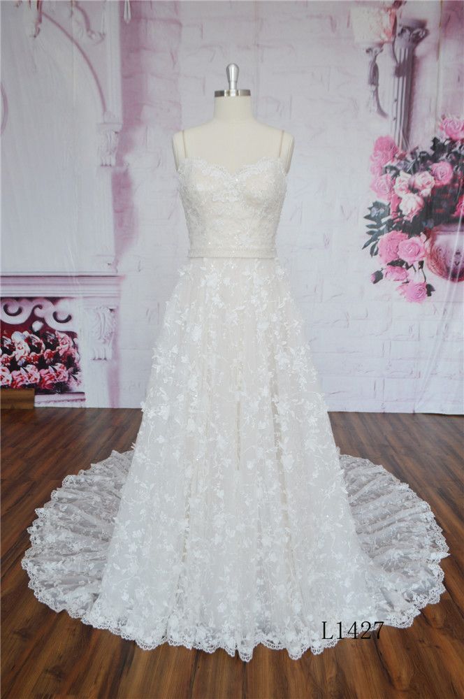 High Quality Sweetherat Gown A Line Lace Bridal Wedding Dress 2016